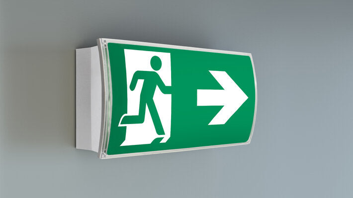 RP-Technik RZ/SI-Leuchte Wand, ZBA + ML, ohne Piktoset LED 230V AC/DC, EKW 30m, IP54