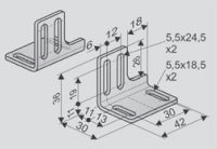 Aumüller Kettenantrieb K93 Konsolenpaar KS2 Edelstahl