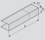 Aumüller Kettenantrieb AP KSA Abdeckprofil 1,45m Al blank