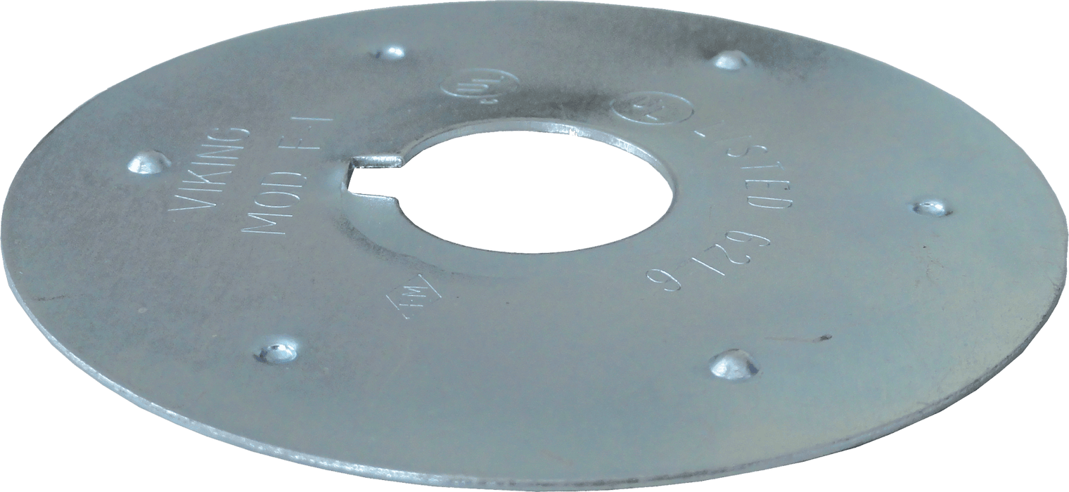 Prallteller Modell F-1, 76mm Durchmesser, für hängende 1/2"-Sprinkler, verzinkt FM