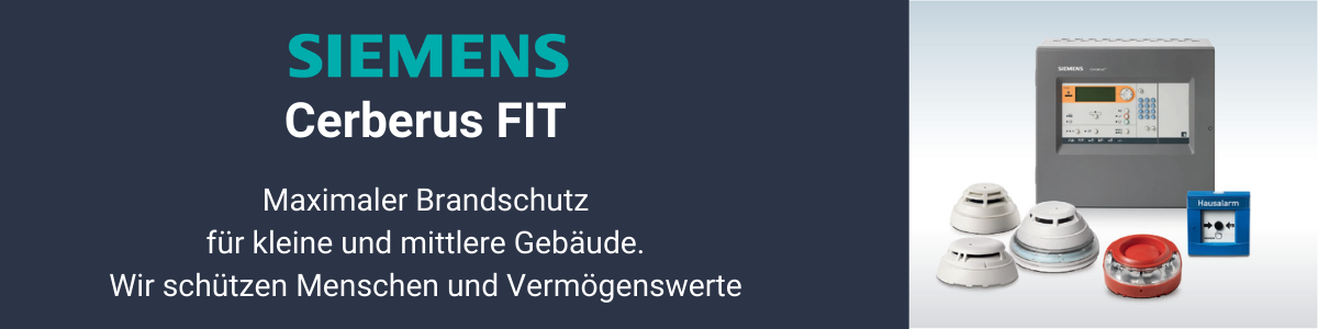 Siemens Cerberus FIT im KFT Onlineshop. Der Onlineshop für Brandschutz