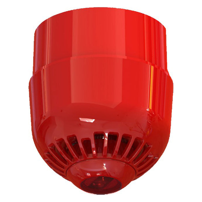 Hekatron Aku./Opt.Signalgek. Ceiling red, IP 65