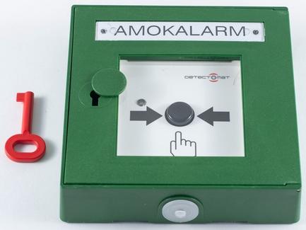 Detectomat Handmelder grün AMOK-ALARM