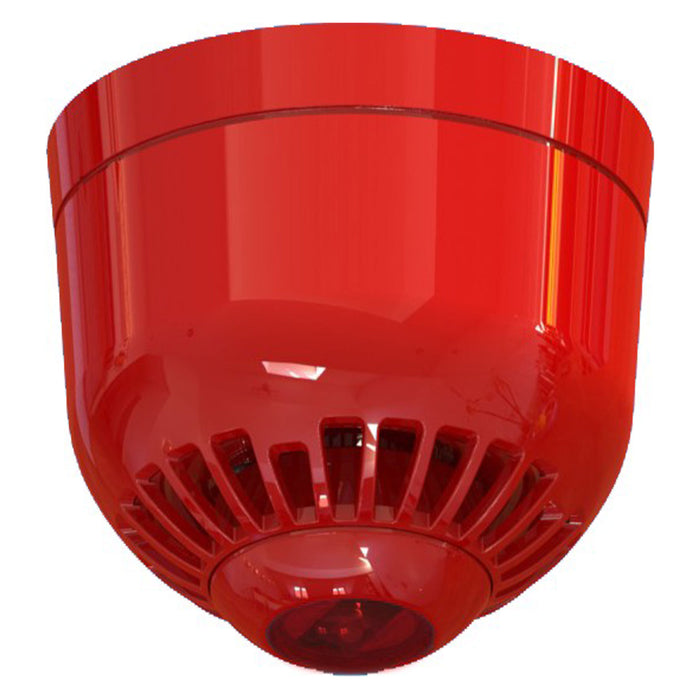 Hekatron Aku./Opt.Signalgek. Ceiling red, IP 21C