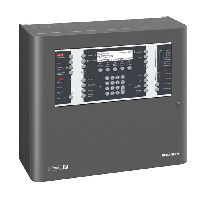 Hekatron fire alarm panel with control panel