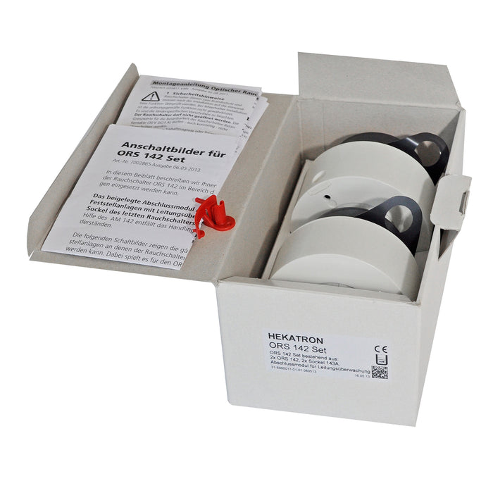 Hekatron smoke switch set for ceiling mounting