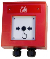 Hekatron manual call point red, IP 66