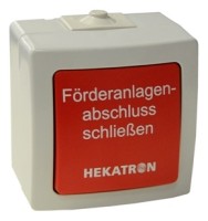 Hekatron manual release button for conveyor systems