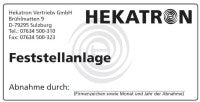 Hekatron acceptance plate FSA