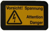Hekatron warning sticker for 230V