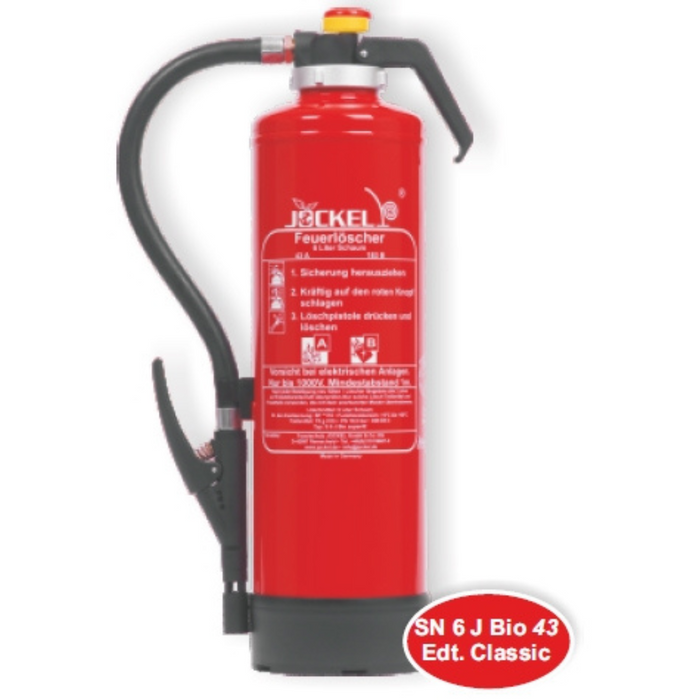 Jockel fire extinguisher SN 6 J Bio 34 (foam)