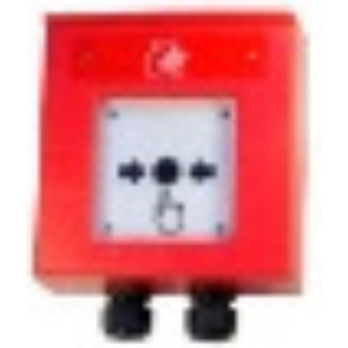 Hekatron manual call point red, IP 66