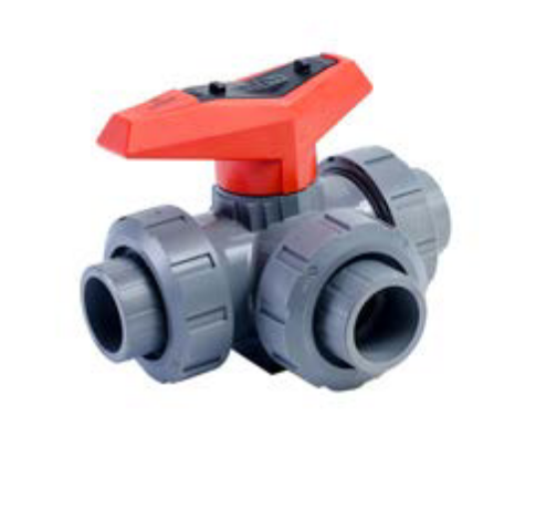 Detectomat 3-way ball valve 25 mm
