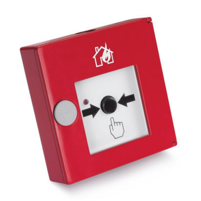 Detectomat manual fire alarm red, aluminum
