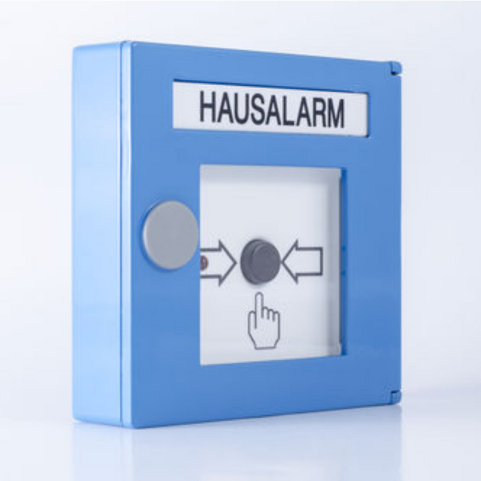 Detectomat manual detector blue house alarm, CT 3000 PBD-ALU-B
