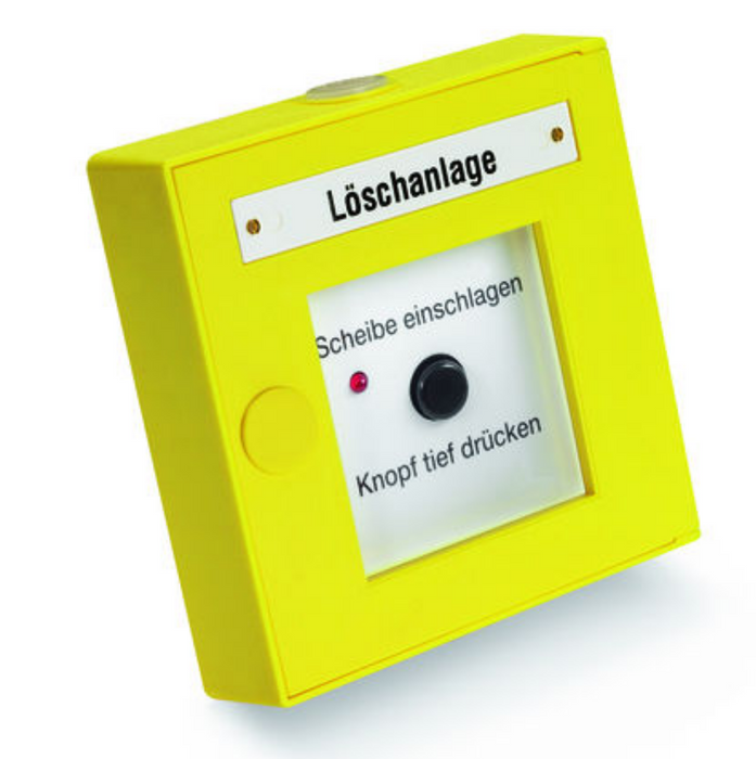 Detectomat manual alarm yellow extinguishing system PL 3300 PBD - ABS - Y