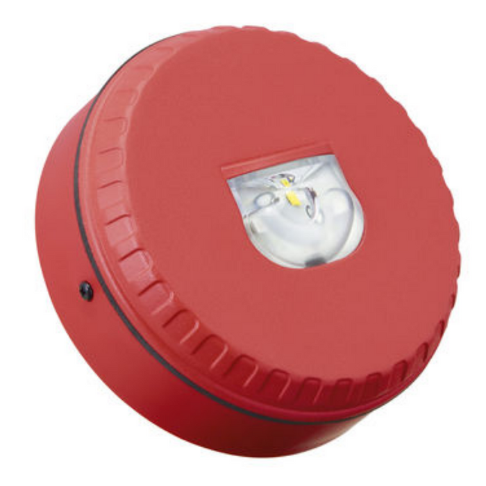 Detectomat wall flash light Solista - red according to EN 54-23