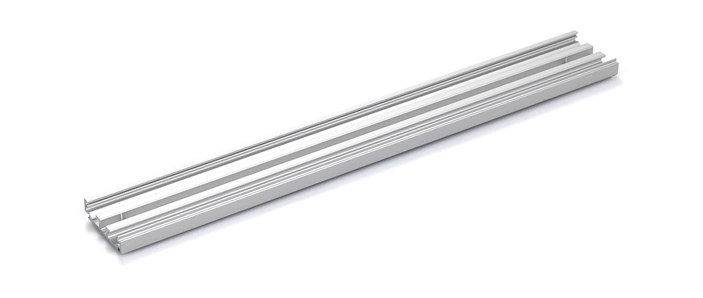 GEZE distance profile for wall distance Levolan 60 / 120, stainless steel similar L=2850 mm