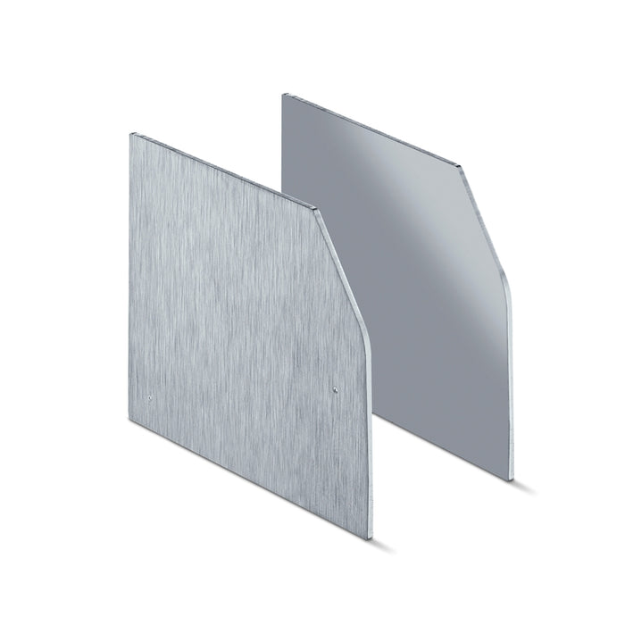 GEZE set front cover for concealed wall angles up to 43 mm