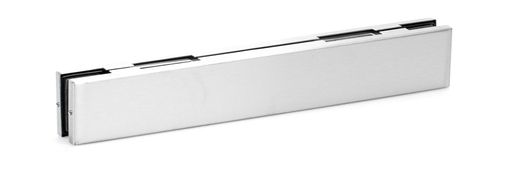 GEZE Glass Fitting GK 20 polished stainless steel, 163 x 32 x 51 mm, s=10.0 - 12.0 mm