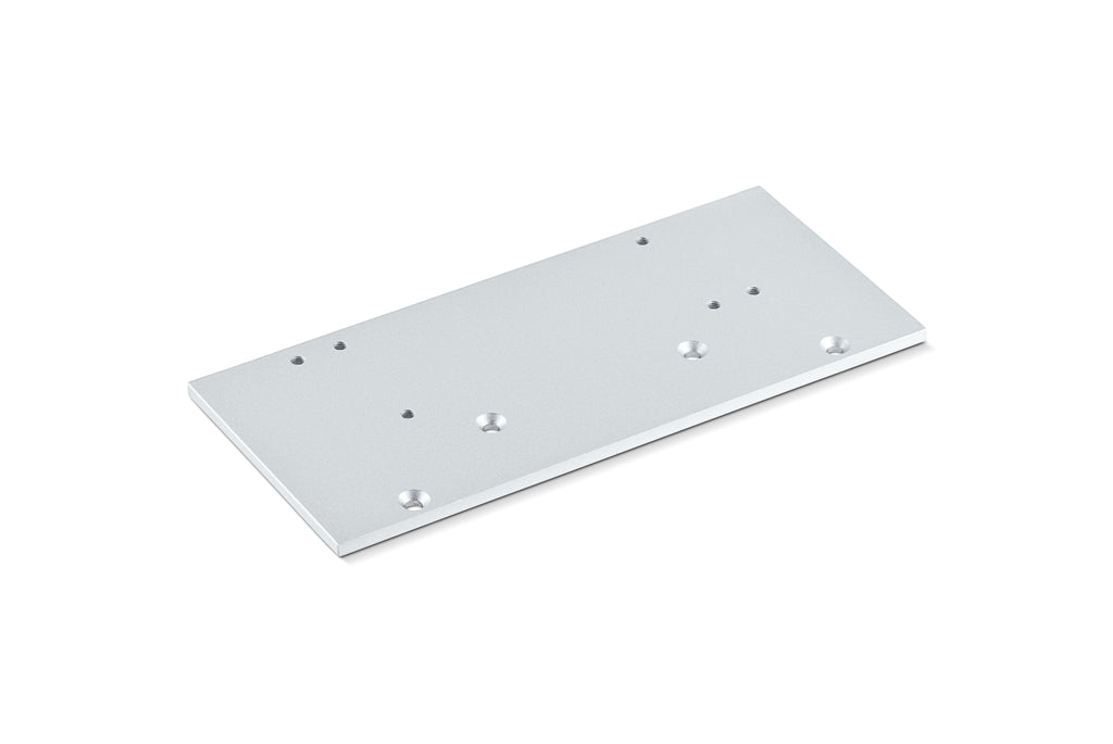 GEZE mounting plate flat arched door TS 2000 for round arched door, silver