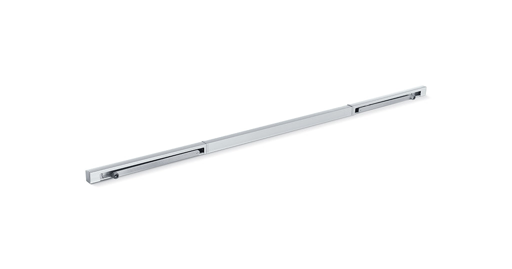 GEZE ISM slide rail BG TS 5000 stainless steel similar 2730 x 55 x 30 mm