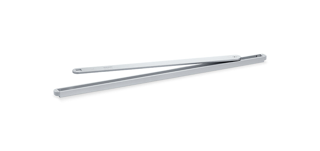 GEZE slide rail Boxer 12 mm with lever for swing doors, silver