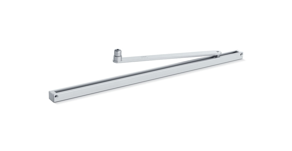 GEZE roller rail Powerturn (F) silver-colored opposite side of the belt for l = 734 mm