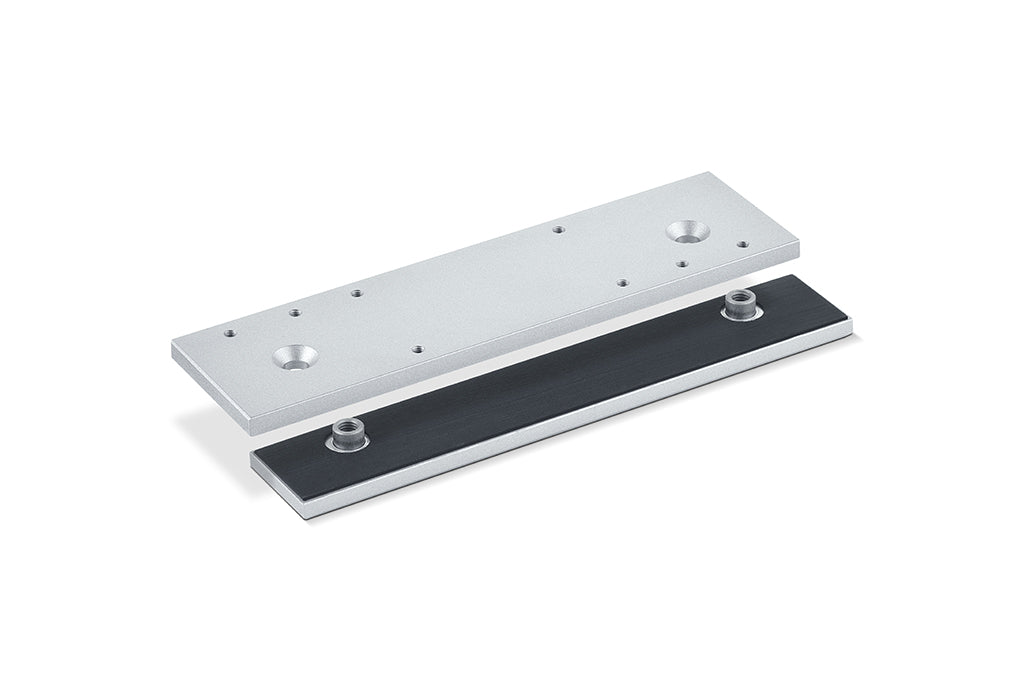 GEZE assembly and counter plate all-glass door